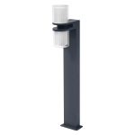 Ledvance Smart+ Wi-Fi LED Sockellampe Flare Dunkel Grau Außenbeleuchtung 14W 1000lm - 830 Warmweiß | 80cm - RGBW - Dimmbar