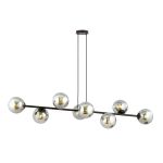 Emibig Pendelleuchte Rossi Stahl Schwarz | Geeignet für 8x E14 - Max 10W