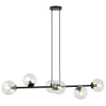 Emibig Pendelleuchte Rossi Stahl Schwarz | Geeignet für 6x E14 - Max 10W