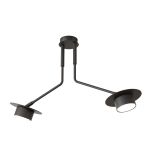 Emibig Deckenleuchte Mizu Stahl Schwarz | Geeignet für 2x GX53 - Max 12W