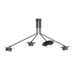 Emibig Deckenleuchte Mizu Stahl Schwarz | Geeignet für 4x GX53 - Max 12W