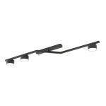Emibig Deckenleuchte Skan Stahl Schwarz | Geeignet für 3x GX53 - Max 12W