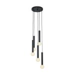 Eglo Pendelleuchte Corteva Stahl Schwarz | IP20 - Geeignet für 5x E27 