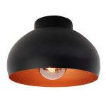 Eglo Deckenleuchte Mogano 2 Schwarz, Bernstein | Geeignet für E27