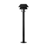 Eglo Sockellampe Chiappera Stahl Schwarz | 330mm - IP54 - Geeignet für 1x E27