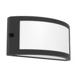 Eglo Wandleuchte Poggiarello Schwarz | IP54 - Geeignet für 1x E14