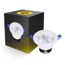 Bright Choice LED Downlight Rund Schwenkbar 15W 1200lm 60D - 930 Warmweiß | 135mm - Ausschnitt 110mm - UGR <19