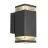 Nordlux Elm Wandleuchte Aluminium Schwarz | IP44 - Geeignet für 2x GU10