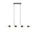 Emibig Pendelleuchte Rory Stahl Schwarz | Geeignet für 8x E14 - Max 10W