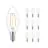 Multipack 10x Philips Corepro LED Kerze E14 Fadenlampe Klar 2W 250lm – 827 – Extra Warmweiß | Ersatz für 25W