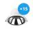 Multipack 15x Noxion LED Downlight Apollo 20W 2300lm 60D - 830 Warmweiß | 220mm - Ausschnitt 200mm - Alu Reflektor - UGR 