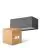 Multipack 4x D'Lite Wandleuchte Bello Schwarz Up & Down 12W 850lm - 830 Warmweiß| IP54