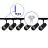Bright Choice Komplettset 1-Phasen Rail L 1 x 2 Meter Schwarz | incl. 6x Spot + GU10 2700K 3W Dimmbar + Abschlusskappe, Stromanschluss und L -Verbinder