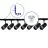 Bright Choice Komplettset 1-Phasen Rail L 1 x 2 Meter Schwarz | incl. 7x Spot + GU10 2700K 3W Dimmbar + Abschlusskappe, Stromanschluss und L -Verbinder