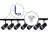Bright Choice Komplettset 1-Phasen Rail L 1,5 x 2 Meter Schwarz | incl. 7x Spot + GU10 2700K 3W Dimmbar + Abschlusskappe, Stromanschluss und L -Verbinder 