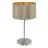 Eglo Tischlampe Maserlo Stahl Satin-Nickel | Geeignet für 1x E27