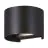Eglo Wandleuchte Calpino 3 Aluminium Schwarz 2W 420lm - 830 Warmweiß | IP54