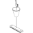 Ivela 7606-06-30 Oph.set 2m Verst.plaat 60mm zwart inclusief verstelbus