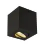 SLV Triledo Deckenleuchte Aluminium Schwarz Quadrat 7.6W 640lm 38D - 830 Warmweiß