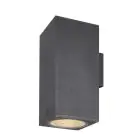 SLV Enola Up/Down Wandleuchte Aluminium Grau Quadrat 55W 6000lm - 930-940 CCT | Außenbeleuchtung - IP65 - Höchste Farbwiedergabe