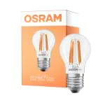 Osram LED Classic LED E27 Birne Fadenlampe Klar 1.2W 255lm - 827 Extra Warmweiß | Ersatz Für 25W