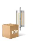 Multipack 10x Philips Corepro LED Lineair R7s 118mm 17.5W 2460lm - 840 Kaltweiß | Dimmbar - Ersatz für 150W