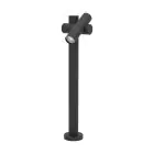 Eglo Sockellampe Fossignano Aluminium Schwarz 4W 550lm - 830 Warmweiß | IP44
