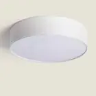 Bright Choice LED-Deckenleuchte Rund Textil Weiß | 500mm - Geeignet für 3x E27 – Max 40W